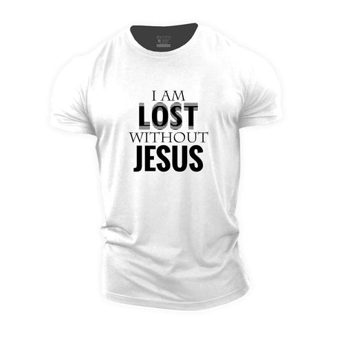 Men's I'm Lost Without Jesus Cotton T-Shirt